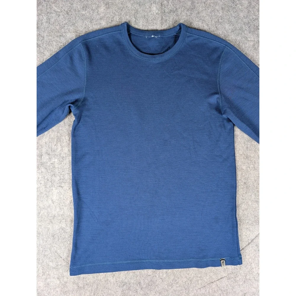 The North Face Mens Navy Blue Long Sleeve Crew Neck Base Layer Top S